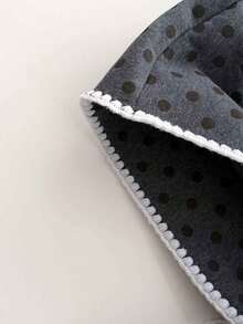 1pc Polka Dot Snood - Balaclava Hat & Scarf Combo, Thermal Lined And Heavyweight, Warm Winter Neck Gaiter For Women