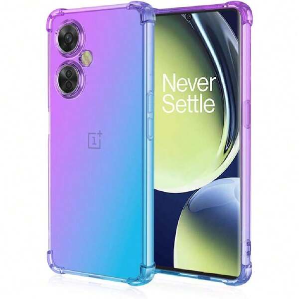 Funda para OnePlus Nord CE 3 Lite 5G y Nord N30 5G Case Uso Rudo,Transparente Colores Degradados Protectora de Cámara Anticaída Carcasa Bumper(Púrpura Azul),36989792