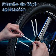 12 Clips Reflectantes para Rayos de Bicicleta Ultra Brillante 360º - Rosa - Ver 5