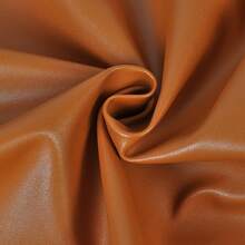 1件弹性仿羊皮纹理PU皮革，可水洗细纹人造革面料，带绒面底，防水DIY皮革材料 - 黑色 - 查看 12