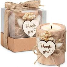 10 Pack Tealight Candle Holders Wedding Favors Guests - Return Gifts Bridal Shower, Party Favors Adults Guest, Thank You Gifts - Decorative Table Centerpiece - 10 Pack - 查看 3