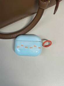 Ocean Minimalist Early Spring Blue Tie-Dye Goldfish Print  4 Bluetooth Earphone Case, Compatible With  Pro 2/3 Soft Protective Cover Compatible With Apple  2nd Generation