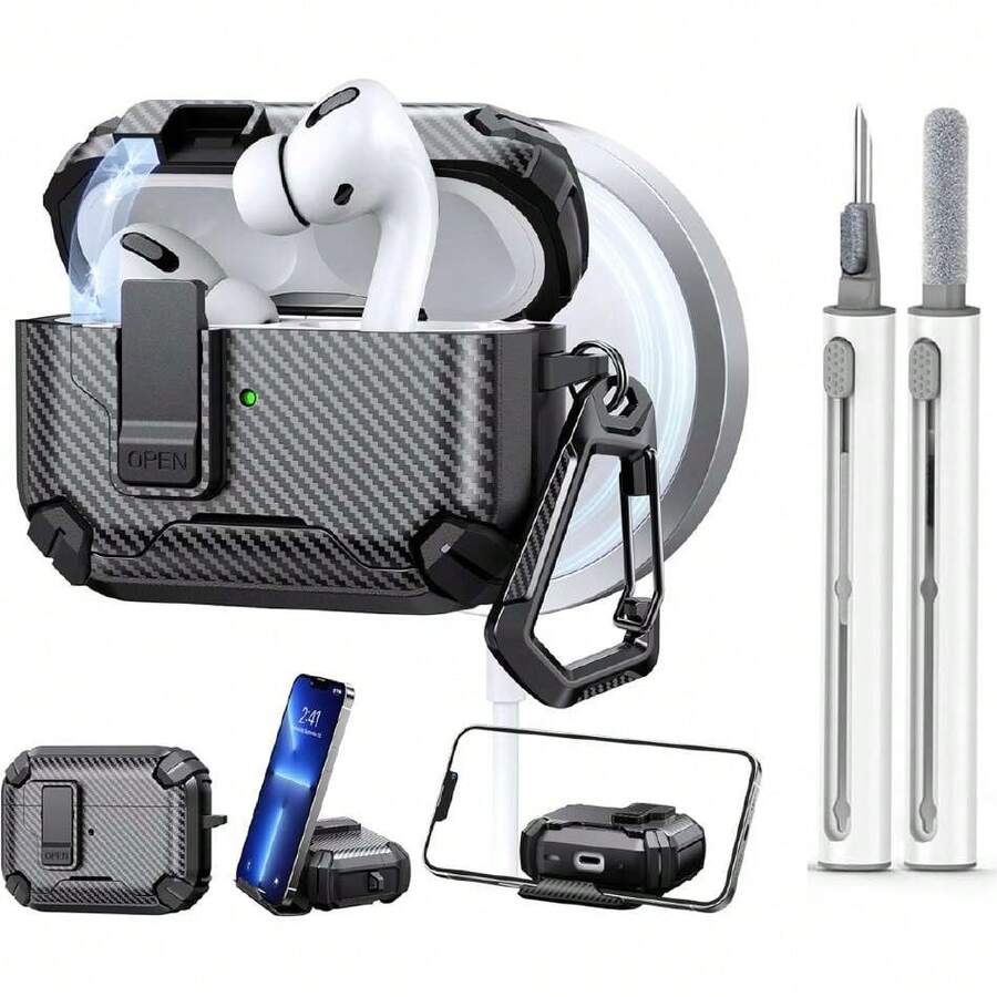 Funda Rudo para Apple  Pro 2, con Cerradura de , Capacidad Imántica, Soporte para Teléfono Móvil, Protección contra Caídas, Arañazos y Polvo, con Kit de Limpieza,36995446 - Celeste - Ver 1