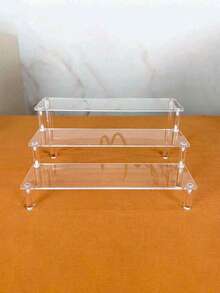 1个透明亚克力桌面汽车模型展示架，透明亚克力小雕像支架，多层娃娃展示架，桌面装饰展示柜。多层香水展示架，多功能收纳整理架。 - 無色 - 查看 5