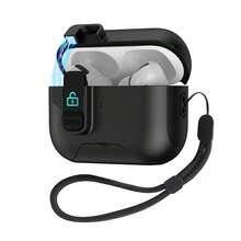 米白色磁吸式耳机盒，带支架，简约设计，兼容 Pro 3/Pro/Pro 2/4/无线耳机，时尚高端，男女皆宜。 - 黑色 - 查看 8