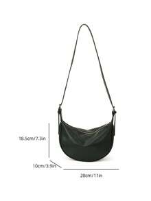 New Niche Fashion Shoulder Crossbody Bag Dumpling Bag - Green - View 8