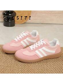 2025 New Women Flat Casual Lightweight Comfortable Sneakers - Pink - View 6