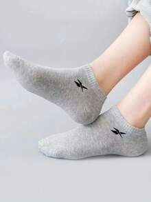 15 Pairs Unisex Solid Color Black/White/Grey Short Socks, Fashion Minimalist Sports Socks, Invisible Socks, Suitable For Daily Wear And Outdoor Activities, All Seasons, Christmas Gift - Multicolor - View 4