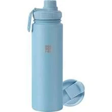 CUBITT, Termo Dos Tapas 710 ml, Botella de Agua 24 oz para Deportes, Con Tapa para Café y Tapa Deportiva de Boca Ancha, Termo de Acero Inoxidable, Guarda Frío 24 Horas y Calor 12 Horas, Azul,36983413 - Azul Marino - Ver 1