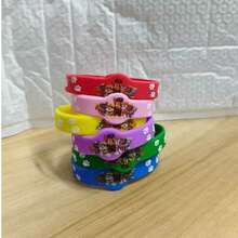 Paw Patrol 24个汪汪队立大功卡通硅胶腕带：这些汪汪队立大功主题腕带可用作派对礼物、房间装饰、墙面装饰、学校装饰、宿舍装饰、返校礼物、情人节礼物、斋月礼物和圣诞节礼物。 - 彩色 - 查看 7