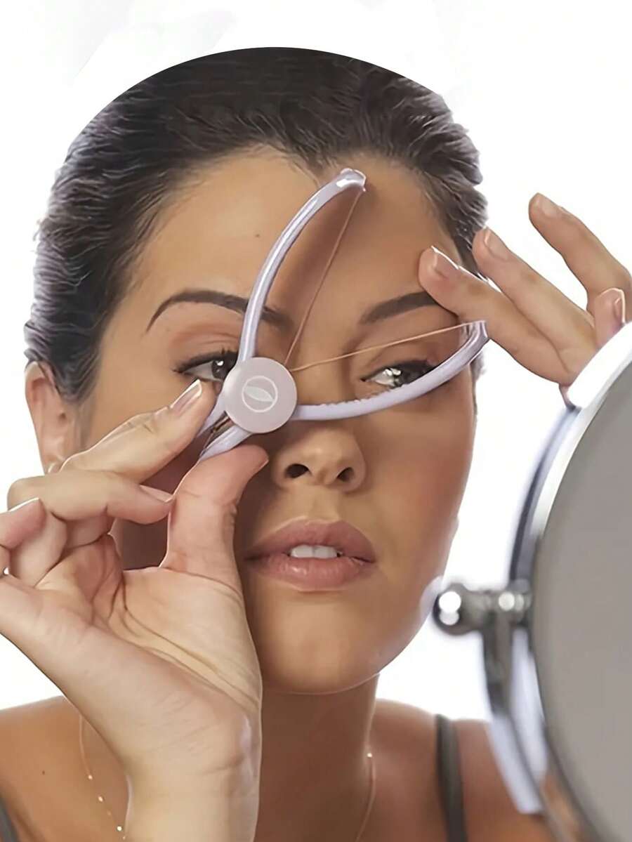 1pc Painless Facial Hair Remover, Spring-Loaded Waxing Tool For Cheeks, Eyebrows And Chin, Portable DIY Beauty Tool, Non-Waterproof, Low Allergenicity, Dedicated For Face