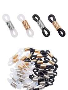 40/20个可调节橡胶眼镜腿连接器，适用于眼镜链、项链、珠宝配件 - 彩色 - 查看 5