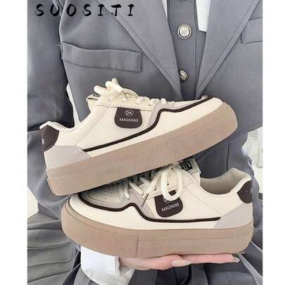 Giày thể thao đế bằng chống trượt mới dành cho nữ