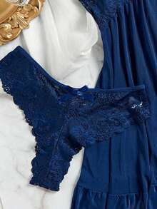 SOFUSEN 女士性感内衣套装，网纱面料性感吊带睡裙，适合居家、酒店、情人节、圣诞节等场合穿着