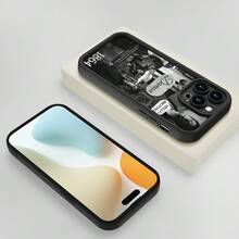 Funda para teléfono: Estilo Vampiro - Estilo Gótico de Damon Salvatore - Duradera y de Larga Duración| Protección| Antigolpes y Anticaídas| Mate Antideslizante| Moda de Lujo Ligero, Impresión UV| Compatible con iPhone 17/16/15/14/13/12/11/XS/XR/X/7/8/Plus/Pro/Max - Funda Suave de TPU Negra - Color 1 - Ver 6