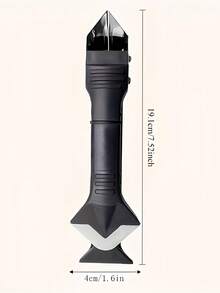 6件套不锈钢尖头硅胶填缝修补工具，配有5个可替换头，五合一填缝剂清除套装，适用于瓷砖缝隙、密封胶的修整以及刮除窗胶边角，是厨房和浴室水槽翻新的理想之选。填缝剂和密封胶清除工具套装，多功能工具，瓷砖缝隙刮刀套装，小巧轻便，浴室配件，厨房必备。 - 彩色 - 查看 6