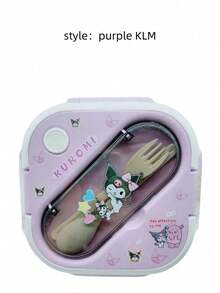 Sanrio 1pc Hello Kittys & Friends Pink Lunch Box Set - Leakproof, Rectangular, Durable Plastic Lunch Box Container With Dividers, Hand Washable, Suitable For Work, School And Travel, Work Lunch Organizer | Character Themed Lunch Box - Multicolor - View 15