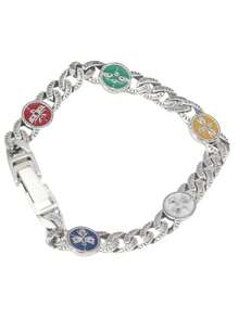 1pc Five Wealth Gods Linked Bracelet, Style Fashion High-End Versatile Bracelet