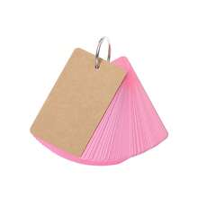 50 Study Flash Cards - Pink Note Cards With Binder Ring For Vocabulary - 粉色 - 查看 5