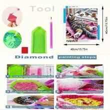 新品上市，多种主题无框钻石画套装。5D钻石画套装。宝石艺术画，钻石点缀，工艺精湛，适合办公室装饰。