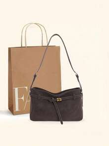 Túi đeo vai nữ bằng da PU mờ thời trang thu đông, dây đeo có thể điều chỉnh, đa năng cho sử dụng hàng ngày, đi làm, mua sắm, hẹn hò, đi học, phong cách cổ điển - Nhiều màu - Xem 2