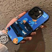 Funda de teléfono con acabado brillante de Hora de Aventuras adecuada para 17 Pro Max 17 Air 16 Pro MAX 15 Pro Max 14 Pro 13 Pro 12 11 Funda de teléfono personalizada para hombres y mujeres Son excelentes regalos para novias, novios y familiares para Navidad y Halloween - Negro - Ver 4