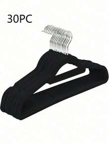 30pcs Non-Slip Premium Velvet Hangers Set, Sturdy Clothes Hangers And Suit Hangers, Ideal For Dresses, Coats, Shirts, With 360° Rotating Hook - Ultra Slim, Lightweight, Space Saving