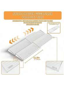 Hộp đựng gia vị bằng acrylic có thể mở rộng, hộp đựng gia vị trong suốt (4 tầng 8 lọ/2 tầng 4 lọ/1 tầng 2 lọ), có thể điều chỉnh từ 27,9 cm đến 55,9 cm, giúp sắp xếp gia vị dễ dàng (không bao gồm lọ). - Nhiều màu - Xem 9