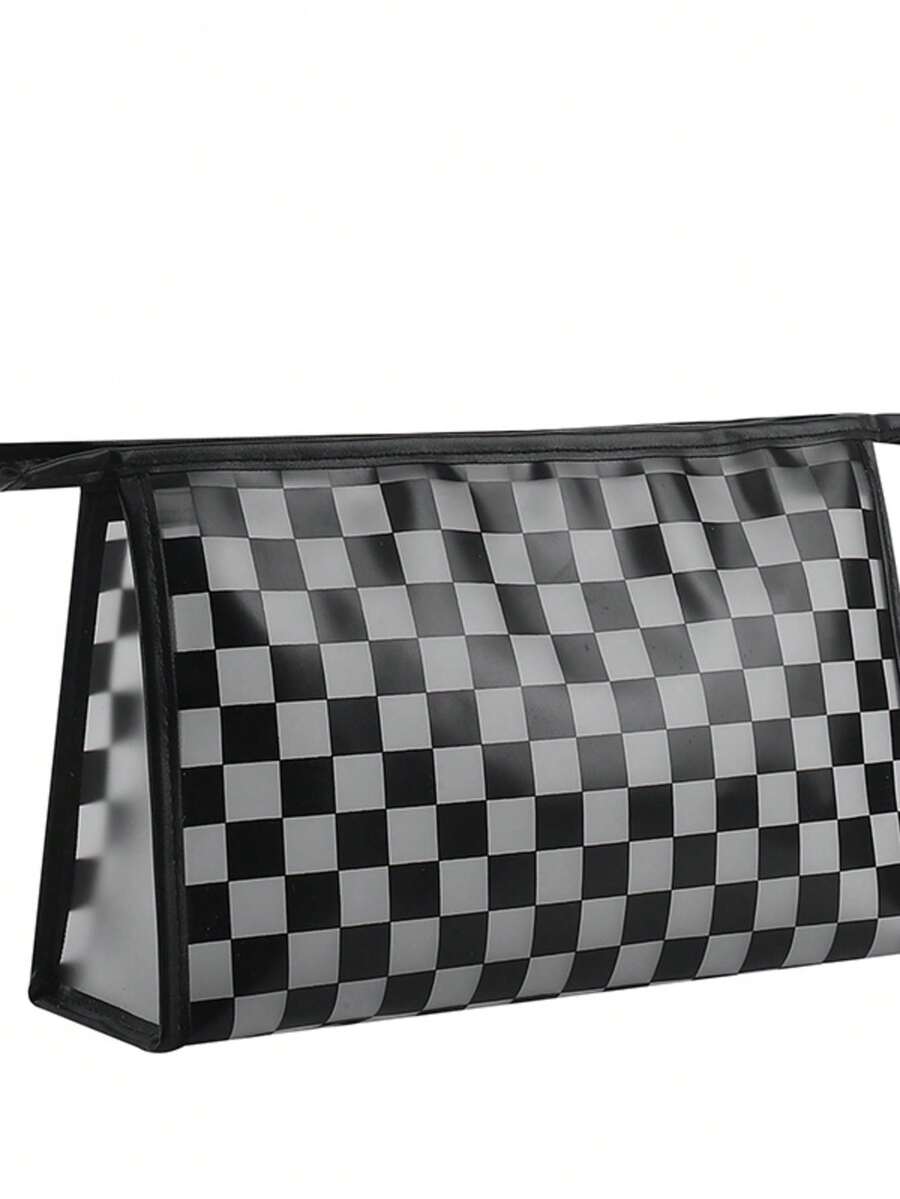 Portable Transparent Minimalist Mesh Cosmetic Bag, Toiletry Organizer Bag, Large Capacity Makeup Bag, Notebook