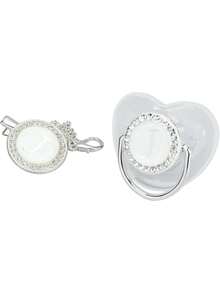 Baby Pacifiers & Accessories - Black and White - View 1