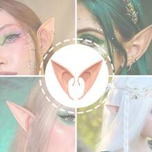 1/2 件套魔法精灵仙女耳朵 - 角色扮演仙女精灵耳朵、精灵耳朵、派对服装、化装舞会配饰，适合文艺复兴时期、角色扮演、万圣节派对、圣诞节、生日、各种电影和微缩胶片拍摄、摄影等。 - 膚色 - 查看 2