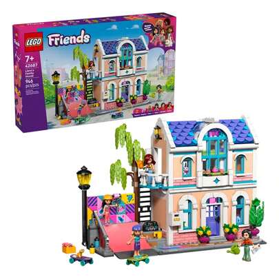  LEGO Friends Liann's Family House Building Toy For Girls & Boys - Pretend Play Set For Kids, Ages 7+ - With 4 Minidolls, 2 Toy Pet Figures, & Doll House Accessories - Gift Idea For Birthdays - 42687
