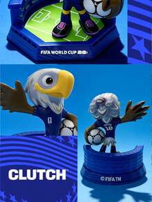 2026FIFA WorldCup Mascots, Figurines, Dolls, Collectible Toys, Statues - Official Licensed Genuine Product CLUTCH/MAPLE/ZAYU - WC2026 - CLUTCH (Mỹ) - Xem 4
