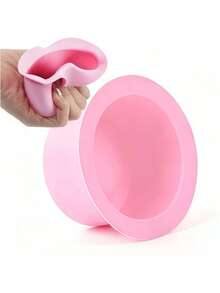 WEWAX 500毫升硅胶蜡熔化碗 - 微波炉便携式蜡加热器，通用配件，适用于硬蜡/蜡豆，全身脱毛（手臂/腿部/比基尼线），可重复使用。可作为送给男友/女友、约会、节日、情人节和新年礼物。