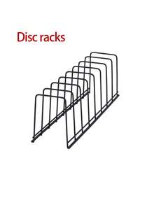 1pc Black Stainless Steel Bowl & Dish Storage Organizer, Tabletop Draining Rack, Kitchen Utensil Holder - Black - View 4