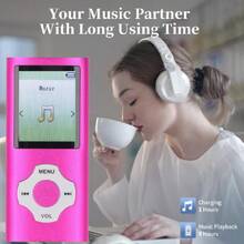 Reproductor MP3 con Bluetooth 5.0, Reproductor MP3 MP4 de Música Digital Portátil Altavoz Incorporado, Pantalla de 1,8 Pulgadas, Grabadora de Voz, Admite Ampliado hasta 128 GB,36980831 - Agua verde azul - Ver 5