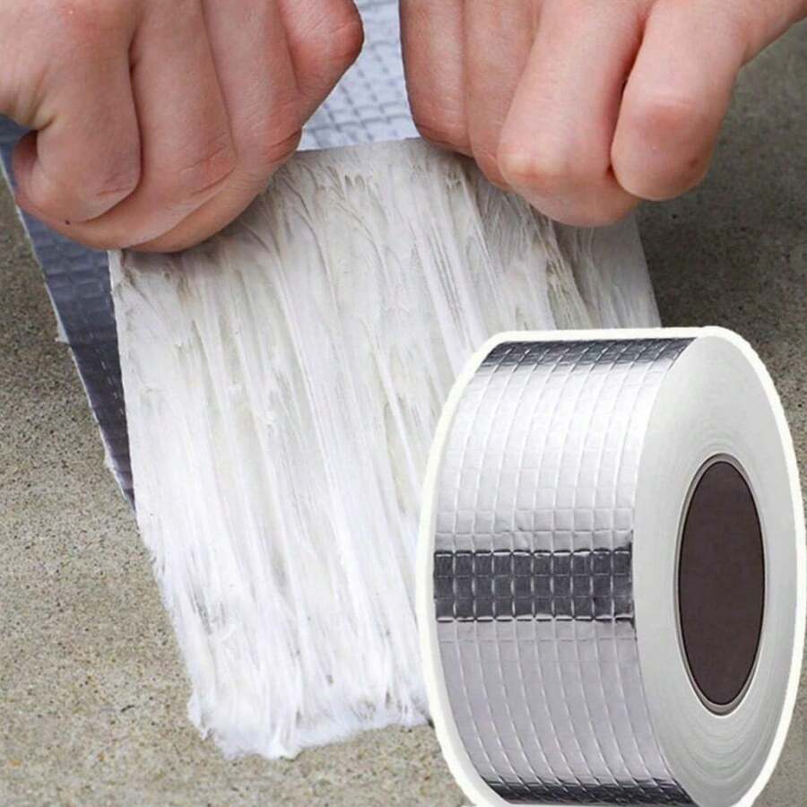 3 metros/5m/10m Cinta selladora impermeable de butilo, cinta de aluminio mejorada, de gran resistencia, adecuada para reparación de autocaravanas, toldos, ventanas, vidrio y reparación de fugas en techos de goma EPDM, barcos y sellado de tuberías, cinta de aluminio impermeable de goma, resistente al calor y al frío, sellado perfecto para fugas - Multicolor - Ver 1