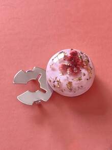1pc/2pcs Resin Flower Elegant Geometric Pattern Button Set, Shirt Button Clip-On Button Set, Fashion Crystal Cufflink Set, Suitable For Tuxedo And Wedding Dress Decoration - Multicolor - View 7