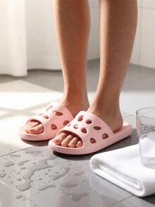 女士家居拖鞋，新款夏季防滑家居凉鞋 - 粉色 - 查看 7
