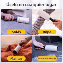 770 Hojas de Rodillos Quita Pelusa,portátil de Quita Pelusa para Ropa,Desmontable Rodillo Quita Pelusa,para en Ropa, Mantas, Alfombras. (Estilo Ⅰ/7pcs) - Estilo Ⅰ/7pcs - Ver 7