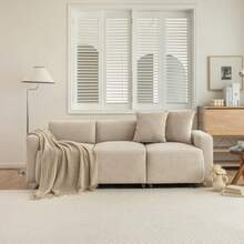 Normal Sofa, Modern Design, Polstermöbel, Sofa, 3-Sitzer-Sofa, Wohnzimmersofa, Sofa Mit Dekokissen - Beige - View 3
