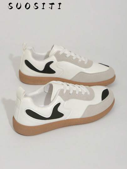 Nya lätta och bekväma skateboardskor för kvinnor, avslappnade utomhusskor