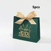 5/10/15-Piece Eid Mubarak Gift Box Set - Assorted Colors And Patterns, Paper Gift Boxes With Ribbons, For Parties And Holiday Gift Packaging - Multicolor - View 19