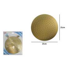 OISE ART STORE Soffione Doccia Ultra Slim Rotondo ø25cm Oro Satinato Attacco Universale ½ Bagno 87884 - - Multicolore - Visualizzare 3