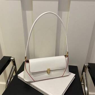 Bolso baguette casual y elegante para debajo del brazo, versátil para el uso diario, regalo del Día de San Valentín, citas y salidas