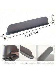 1pc Silicone Sink Splash Guard With Suction Cups, For Both Kitchen And Restaurant Sinks, Take Effect To Place On The Backside Of The Sink