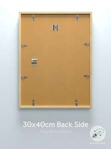 Khung ảnh treo tường khổ 30x40/30x30/A3/A4 nâng cấp, khung ảnh vân gỗ nhiều màu với kẹp xoay, màu đen/nâu/xám/gỗ, phong cách cổ điển/đơn giản/cottagecore/retro/phù hợp với mọi không gian (Không bao gồm giấy ảnh) - Nhiều màu sắc (khóa xoay được nâng cấp) - Xem 7