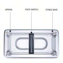 不锈钢自动鞋套分发器 - 内含100个一次性塑料鞋套，适用于家庭/办公室/医院 | 自动鞋套机，无需弯腰，是乔迁新居的理想礼物