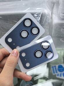 2 piezas Protector de lente de cámara compatible con iPhone 17 Pro Max - Vidrio templado premium 9H, adhesivo fuerte | Compatible con diseño de funda para teléfono, ajuste perfecto | Anti-arañazos, anti-huellas dactilares, anti-polvo | Protección de cobertura completa, previene arañazos e impactos | Cubierta de lente de alta transmitancia, mantiene la calidad de imagen original | Regalo ideal para familiares, amigos y entusiastas de la fotografía móvil en Halloween, disponible en naranja cósmico/plata/azul aplicable a Daily Shield, Oficina, Hogar Diario Escudo Oficina Hogar Cubierta de cámara de teléfono a prueba de agua a prueba de golpes resistente a arañazos - 2 piezas - Ver 11