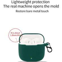 QWYJ para  Freebuds SE 3 y Freebuds SE 2: Carcasa Protectora de Silicona, Funda de Carga Portátil con Mosquetón Llavero Anti-perdida (Azul),36994638 - Verde - Ver 6